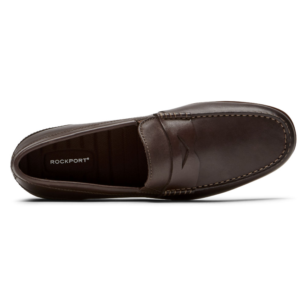 Rockport Slip-On For Mens Dark Brown - Malcom Penny - TR3168750